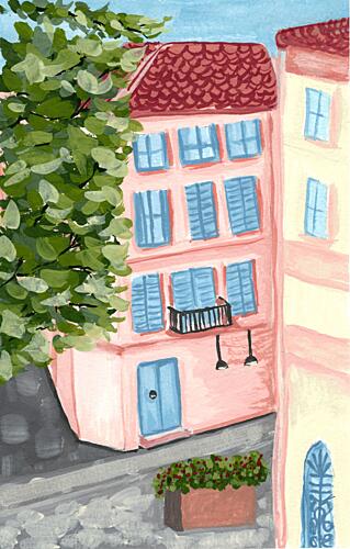 Charming European Street Art Print by Jasmine Goodwin