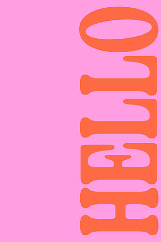 Helloorange Pop art reproduction