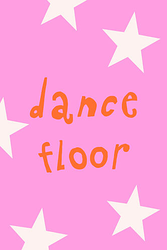 Dancefloor Pop art reproduction