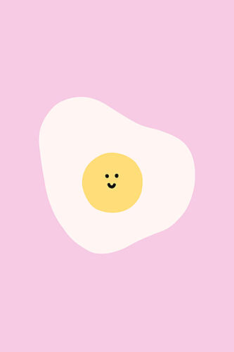 Happy Egg Smile Art Print