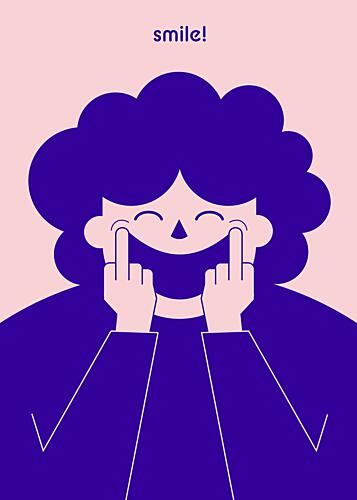Big Happy Smile Art Print