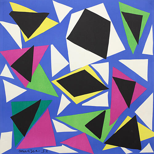 Henri Matisses Exhibition Poster Gouaches Decoupees Art Print