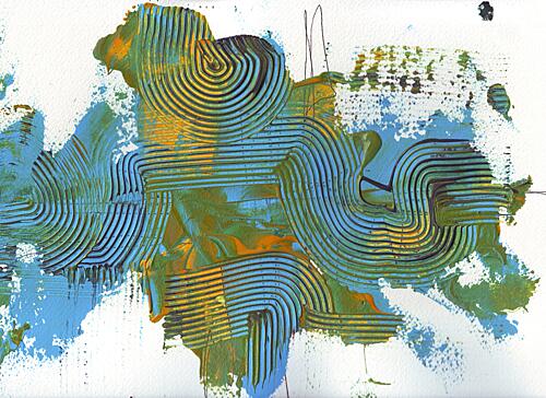 Textured Abstract Flow Art Print