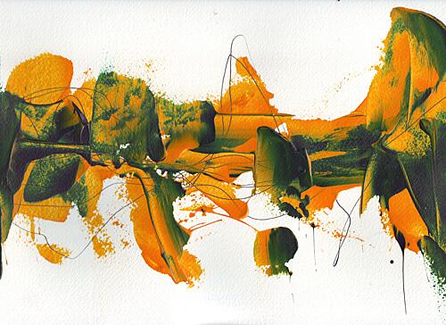 Vibrant Abstract Movement Art Print