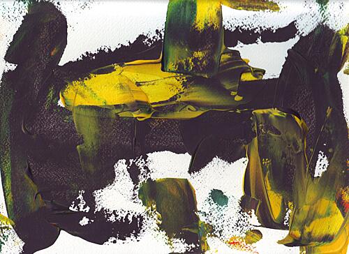 Bold Abstract Yellow Art Print