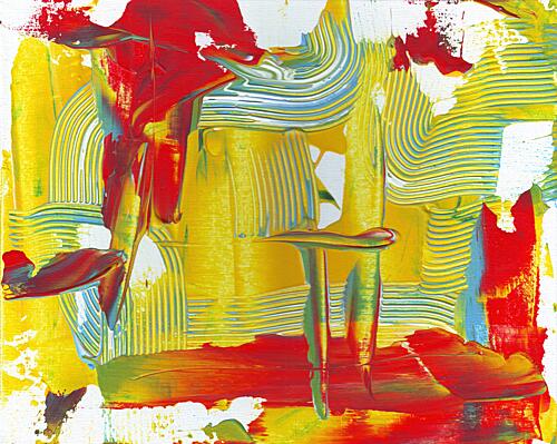 Vibrant Abstract Strokes Art Print