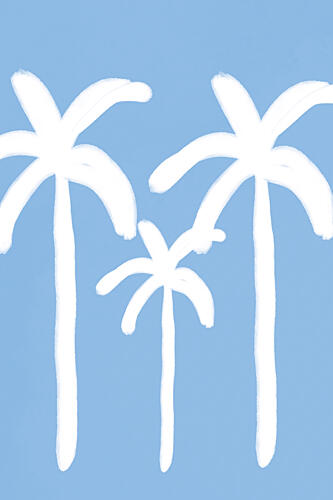 Palmsonbeach Art Print
