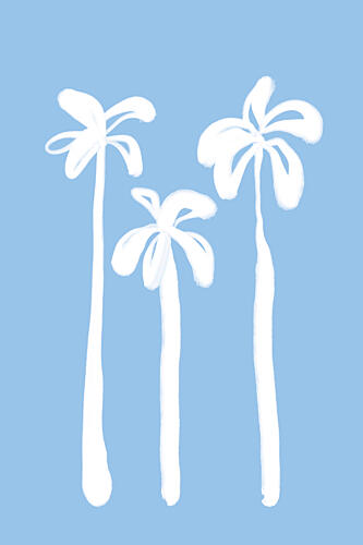Palmsonbeachno02 Art Print