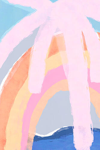 Pastelbeach Art Print
