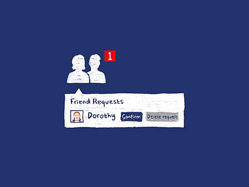 Dorothys Friend Request Pop art reproduction
