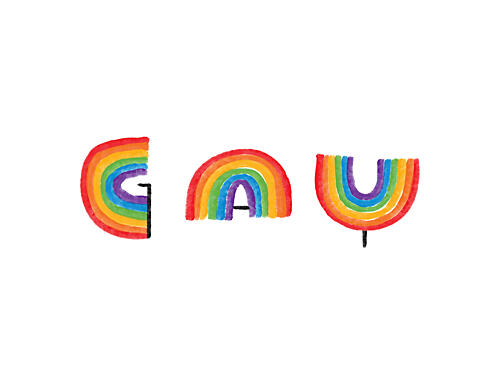 Gay Pride Rainbow Art Print by Martina Scott