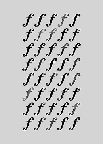 Forte Musical Pattern Art Print by Martina Scott
