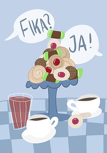 Fika? Art Print