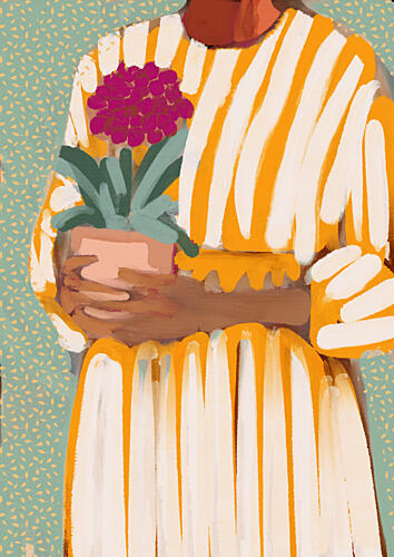 Sunday Visit Art Print