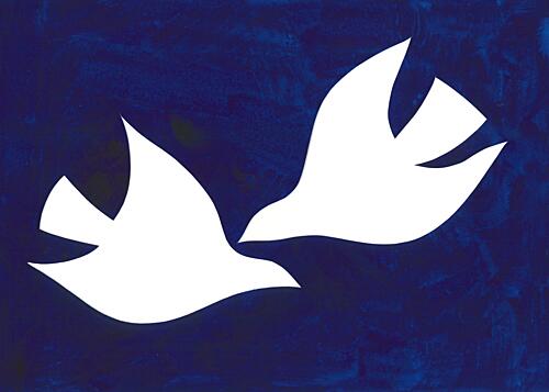 White Doves Art Print