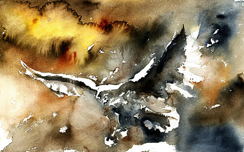 Soaring Watercolor Eagle Art Print