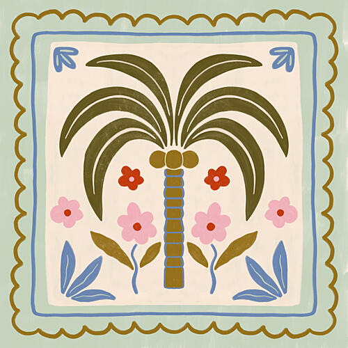 Tropical Palm Garden Art Print
