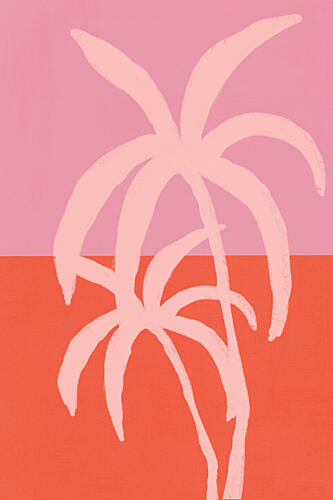 Pastel Palms Art Print