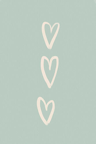 Pastelheartsno02 Art Print