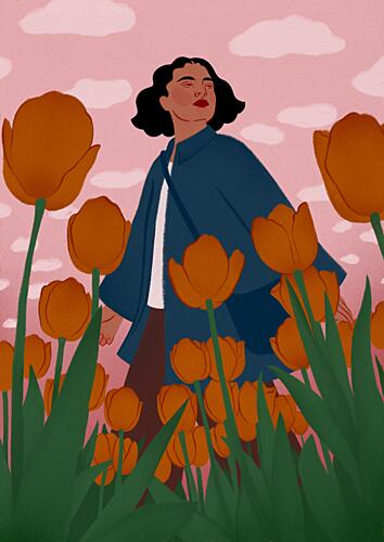 Spring Tulip Bliss Art Print