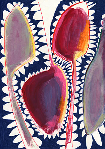 Vibrant Abstract Forms Art Print