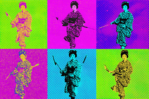 Japanese Pop Art Woman Pop art reproduction