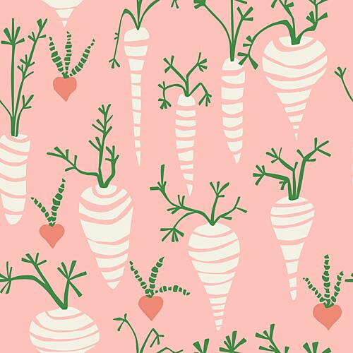 Whimsical Carrot Garden Art Print