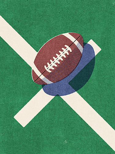 Game Day Football Art Print