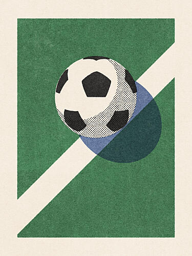 Classic Soccer Ball Art Print
