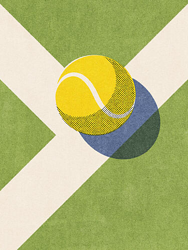 Tennis Court Corner Art Print