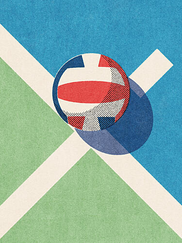Pop Art Volleyball Pop art reproduction
