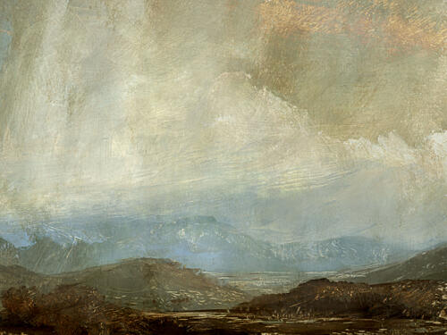 Dramatic Mountain Landscape Art Print