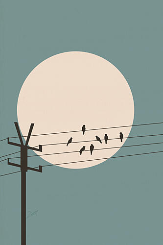 On High Art Print by Zarish Chaudhry