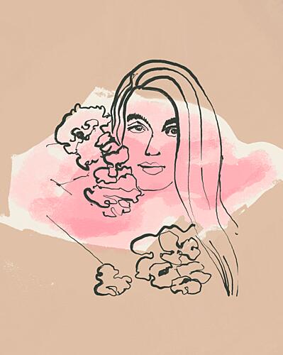 Modern Floral Beauty Art Print
