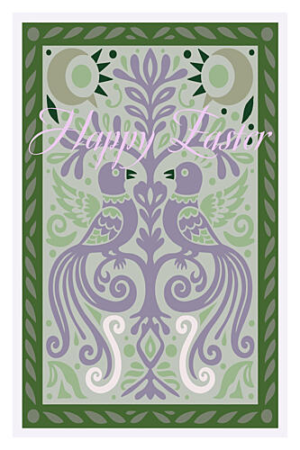 Ornate Easter Birds Art Print by cartissi
