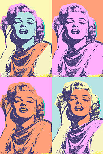 Iconic Pop Art Beauty Pop art reproduction