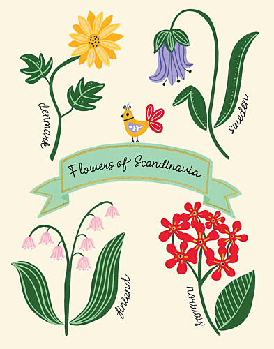 Flowers of Scandinavia Art Print