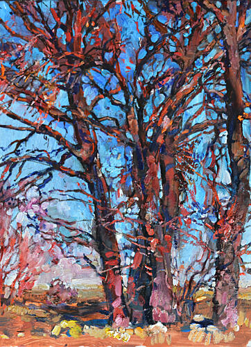 Vibrant Autumn Trees Art Print