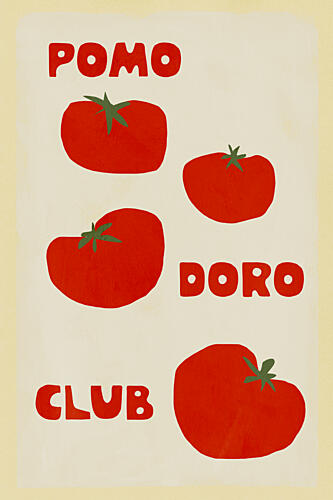 Pomo Doro Tomato Club Pop art reproduction