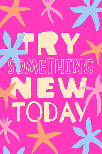 Try Something New Today Pop art reproduction
