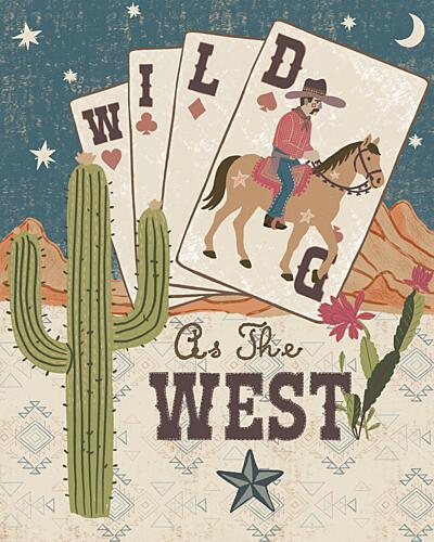 Wild West Cards Art Print