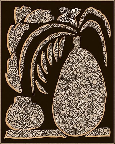 Textured Floral Still Life Art Print