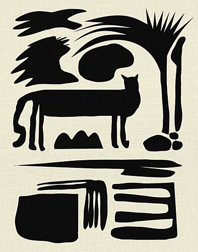 Minimalist Black Cat Art Print