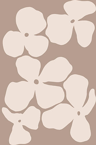 Gentle Abstract Blooms Art Print