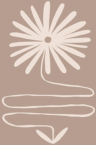 Modern Minimalist Flower Art Print