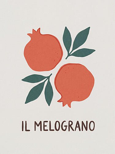 Italian Pomegranates Art Print