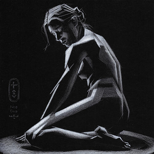 Contemplative Geometric Nude Art Print