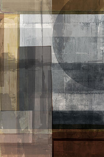 Modern Textured Composition Art Print by Cartissi