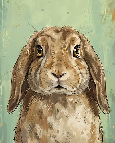 Sweet Brown Bunny Art Print