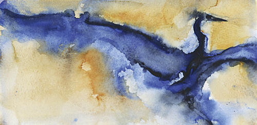 Abstract Blue Heron Art Print